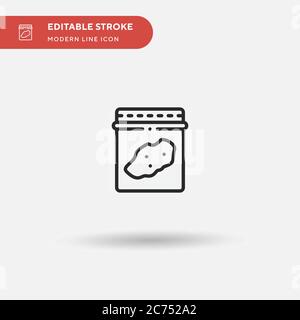 Sample Bag Simple vector icon. Illustration symbol design template for web mobile UI element. Perfect color modern pictogram on editable stroke. Sample Bag icons for your business project Stock Vector