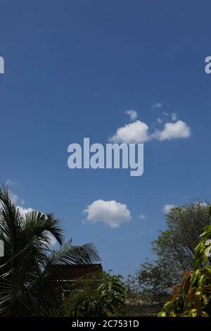 white cloud with blue sky backgrounds Stock Photo