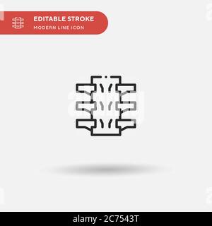 Meeting Room Simple vector icon. Illustration symbol design template for web mobile UI element. Perfect color modern pictogram on editable stroke. Meeting Room icons for your business project Stock Vector