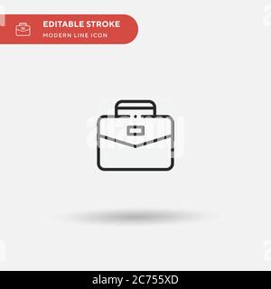 Career Simple vector icon. Illustration symbol design template for web mobile UI element. Perfect color modern pictogram on editable stroke. Career icons for your business project Stock Vector