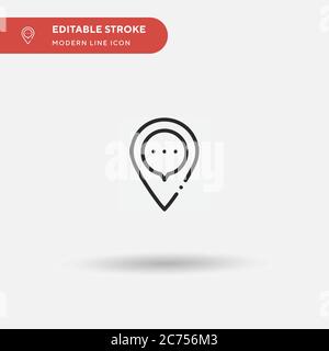 Placeholder Simple vector icon. Illustration symbol design template for web mobile UI element. Perfect color modern pictogram on editable stroke. Placeholder icons for your business project Stock Vector