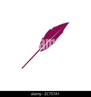 feather vector design template illustration Stock Vector
