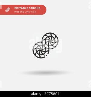 Sweet Simple vector icon. Illustration symbol design template for web mobile UI element. Perfect color modern pictogram on editable stroke. Sweet icons for your business project Stock Vector