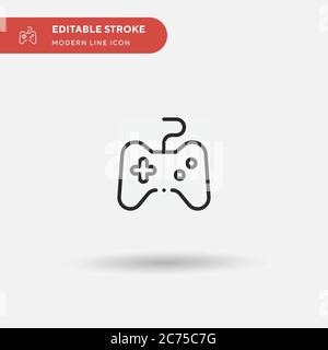 Video Game Simple vector icon. Illustration symbol design template for web mobile UI element. Perfect color modern pictogram on editable stroke. Video Game icons for your business project Stock Vector