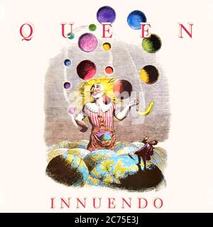 Queen - original vinyl album cover - Innuendo - 1991 Stock Photo