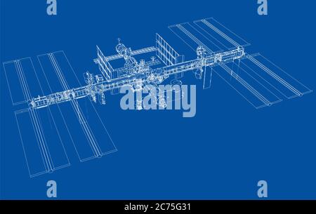 Abstract Spaceship Outline Stock Photo