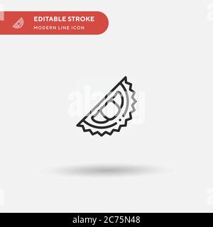 Durian Simple vector icon. Illustration symbol design template for web mobile UI element. Perfect color modern pictogram on editable stroke. Durian icons for your business project Stock Vector