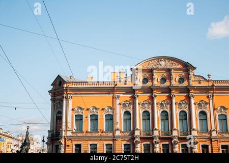 Beloselsky-Belozersky Palace in Saint Petersburg, Russia Stock Photo