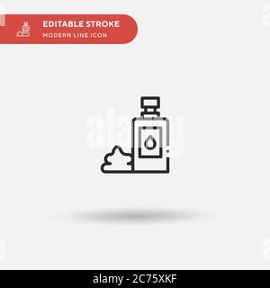 Body Lotion Simple vector icon. Illustration symbol design template for web mobile UI element. Perfect color modern pictogram on editable stroke. Body Lotion icons for your business project Stock Vector