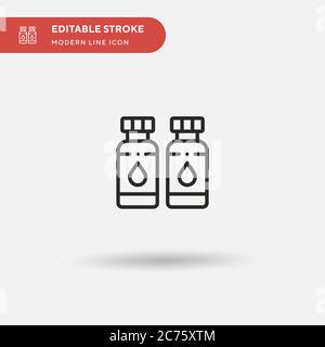 Ink Simple vector icon. Illustration symbol design template for web mobile UI element. Perfect color modern pictogram on editable stroke. Ink icons for your business project Stock Vector