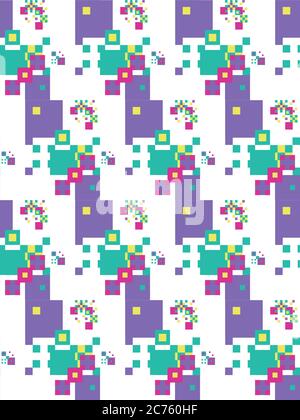 Seamless pattern in summer colors. Stock Vector