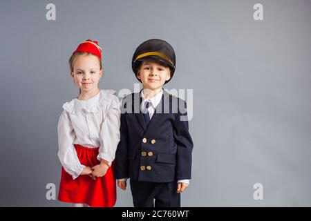 The little couple dreams of working together Stock Photo