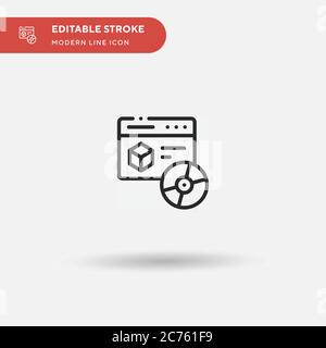 Design Software Simple vector icon. Illustration symbol design template for web mobile UI element. Perfect color modern pictogram on editable stroke. Design Software icons for your business project Stock Vector