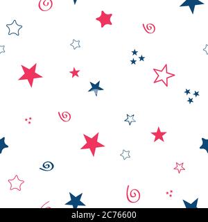 Seamless color pattern for your baby set on white background. Happy child vector . Stock Vector