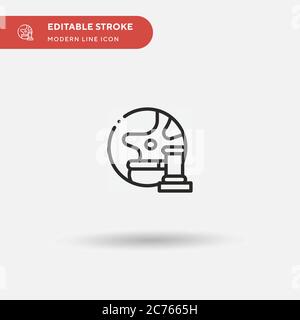 Auction Simple vector icon. Illustration symbol design template for web mobile UI element. Perfect color modern pictogram on editable stroke. Auction icons for your business project Stock Vector