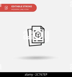 Sketching Simple vector icon. Illustration symbol design template for web mobile UI element. Perfect color modern pictogram on editable stroke. Sketching icons for your business project Stock Vector