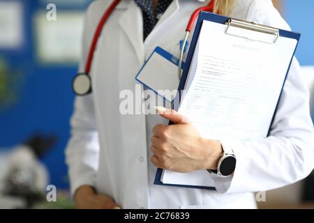 Qualified medic worker in office Stock Photo