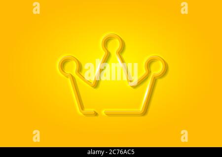 Neon crown icon, king sign. glowing royal crowns. Neon crown icon, kingdom.  set of glowing royal crowns in neon style with | CanStock