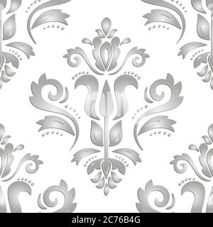 Seamless Vector Oriental Pattern With 3D Elements Stock Vector