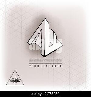Vector geometric figure pyramid logo design Stock Vector Image & Art ...