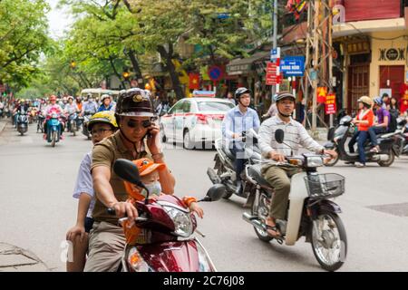 Hanoi city centre Stock Photo