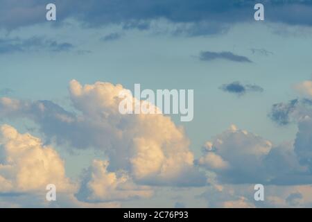 Bizarre clouds gather before the storm Stock Photo