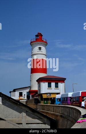 Small lighthouse in Accra, Ghana Stock Photo
