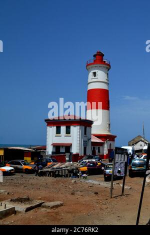 Small lighthouse in Accra, Ghana Stock Photo