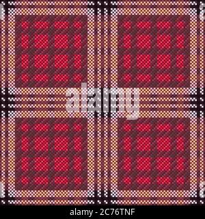 Muted multicolor tartan Scottish seamless pattern in blue gray hues, texture for tartan, plaid, tablecloths, clothes, bedding, blankets and other text Stock Vector