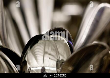 Still life of restaurant commercial kitchenware Stock Photo