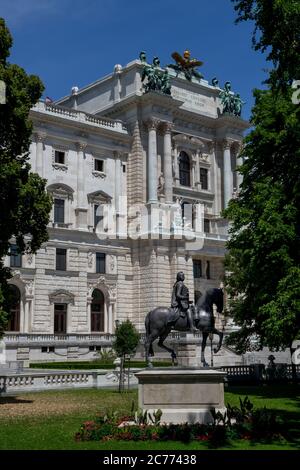 Sculpture And Memorial For The Emperor Franz Stephan Von Lothringen In Front Of Hofburg Palace In The Inner City Of Vienna In Austria Stock Photo