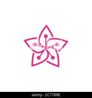 flower vector icon design template illustration Stock Vector