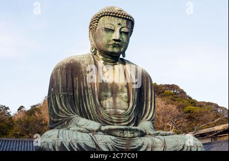 Daibatsu (Great Buddha) of Kamakura Stock Photo