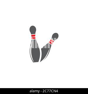 Bowling icon Template vector illustration design Stock Vector