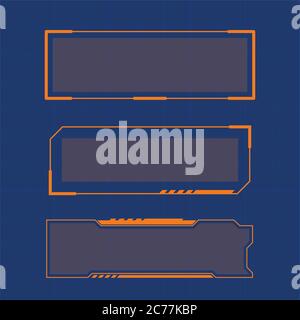 Futuristic user interface illustration design template Stock Vector