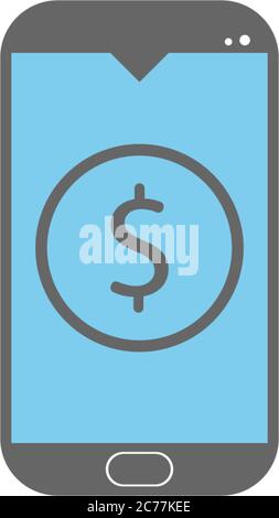 Smartphone payment logo icon vector template Stock Vector