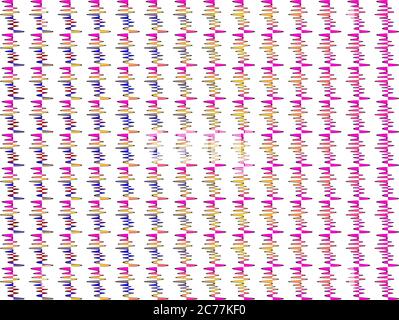Red and white color highlighted seamless line shape art digital background abstract for web texture. Stock Vector