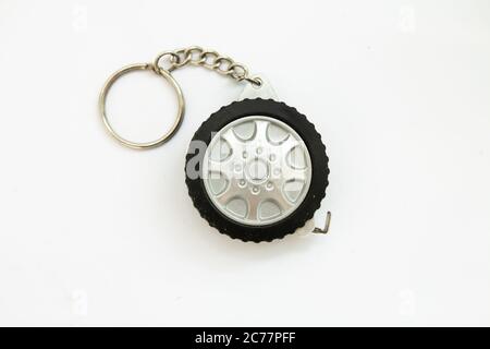 roulette wheel for builders on white background Stock Photo