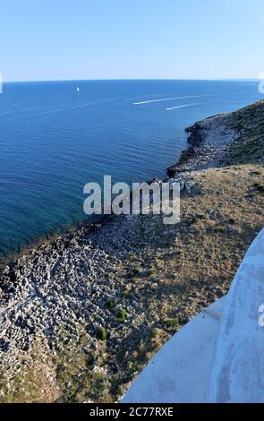 Otranto - Costa di Punta Palascia dall'alto del faro Stock Photo
