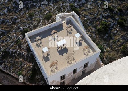 Otranto - Terrazza dall'alto del Faro di Punta Palascia Stock Photo