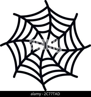 Spiral spider web icon. Outline spiral spider web vector icon for web design isolated on white background Stock Vector