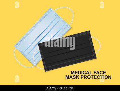 Medical Face Mask Protection. Vector Illustration Stock Vector