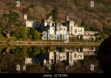 Kylemore Abbey And Lake Connemara Region Ireland Stock Photo Alamy