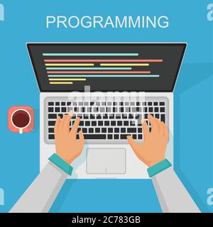 JavaScript abstract concept vector illustration Stock Vector Image ...