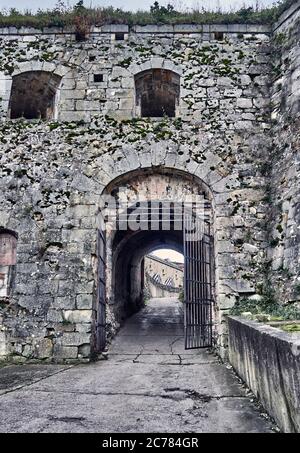 Premium Photo  Aerial view of a medieval castle fortress in the city of  klodzko poland