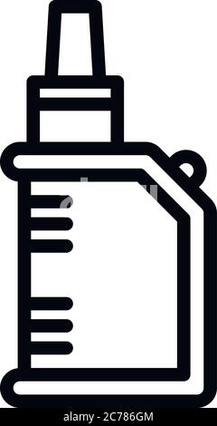 Modern vape icon. Outline modern vape vector icon for web design isolated on white background Stock Vector