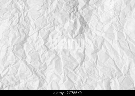 Texture of crumpled white parchment or paper. Abstract background