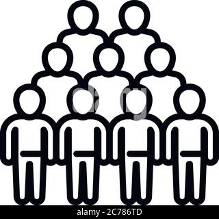 Cooperation comunity icon. Outline cooperation comunity vector icon for web design isolated on white background Stock Vector