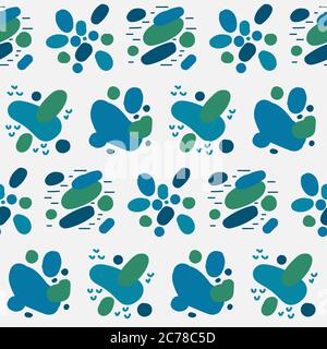 Seamless background image with bright elements. Stock Vector