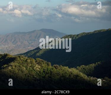 View of Landscape near Minca, Magdalena Department, Carribean, Colombia, South America Stock Photo